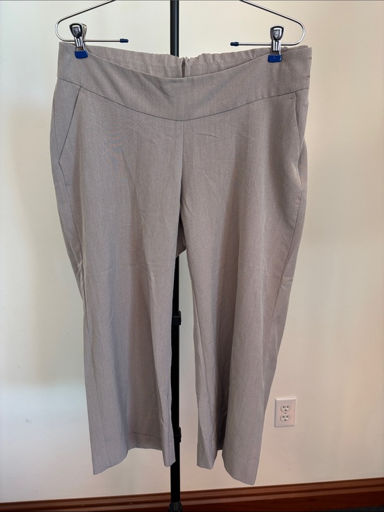 Motherhood Pants - Motherhood Beige Straight-Leg Maternity Capris